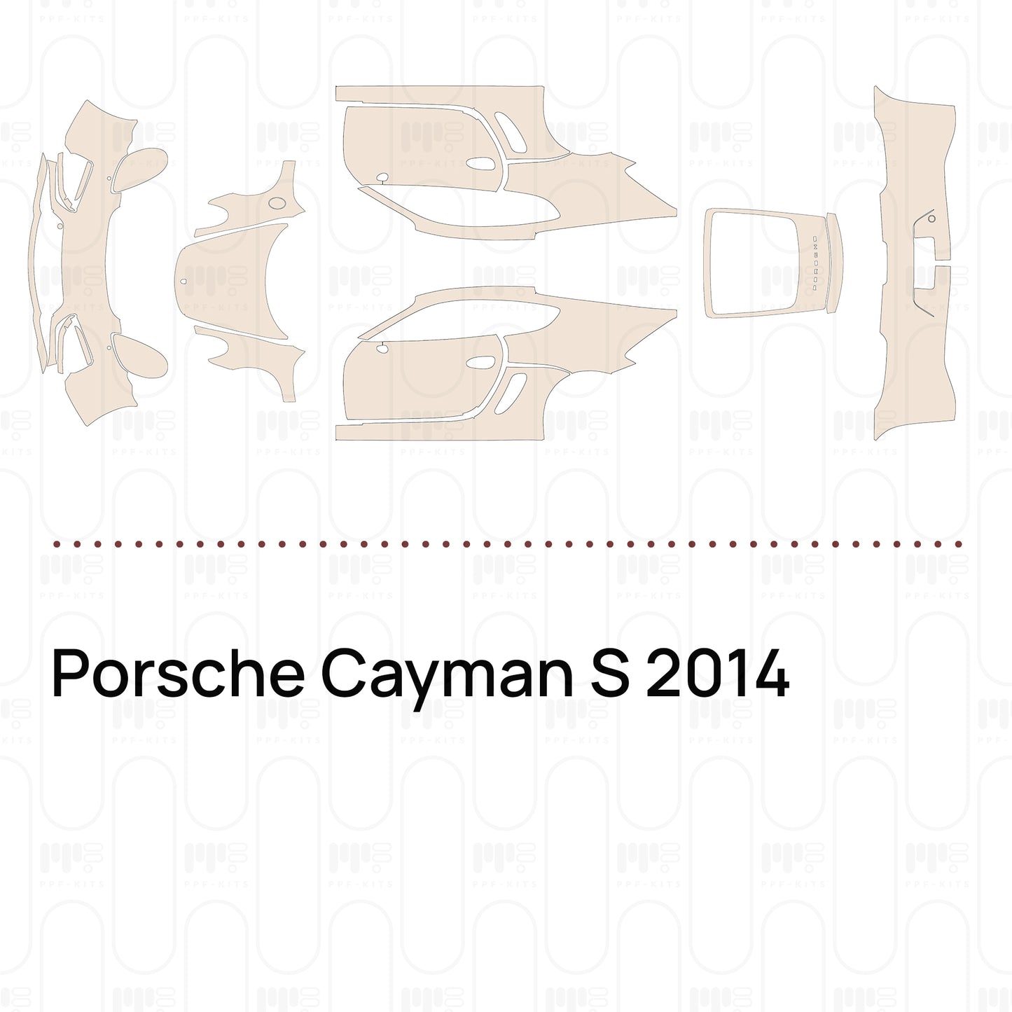 Voorgesneden PPF Porsche Cayman S 2014