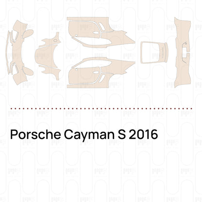 Voorgesneden PPF Porsche Cayman S 2016