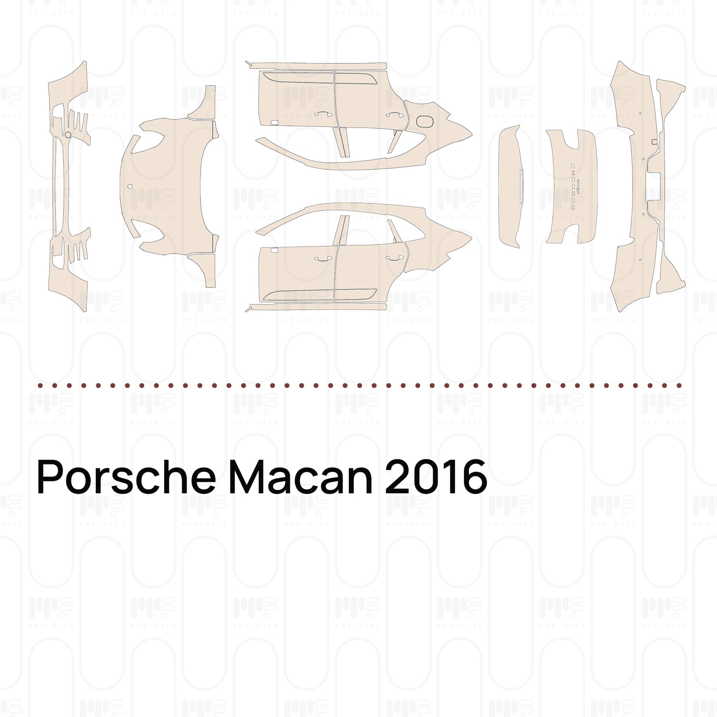 Voorgesneden PPF Porsche Macan 2016