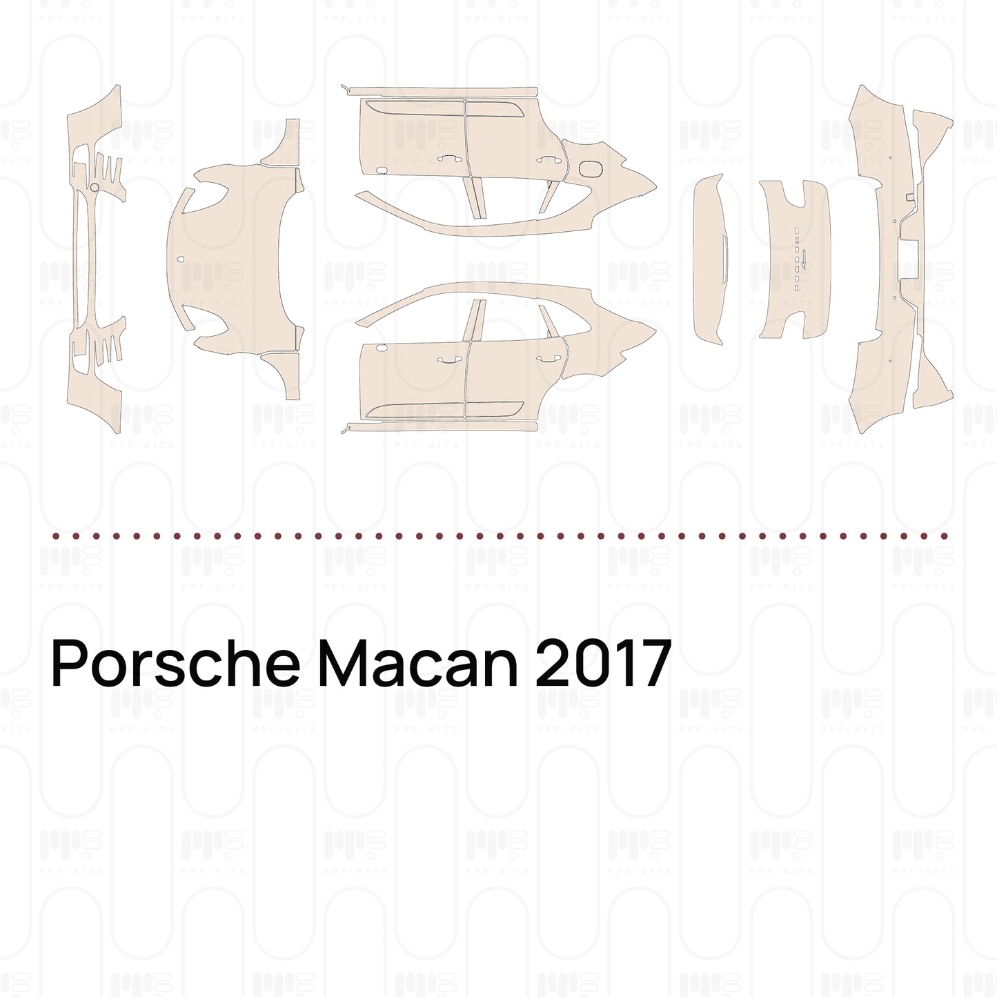 Voorgesneden PPF Porsche Macan 2017