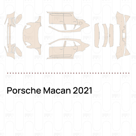 Voorgesneden PPF Porsche Macan 2021