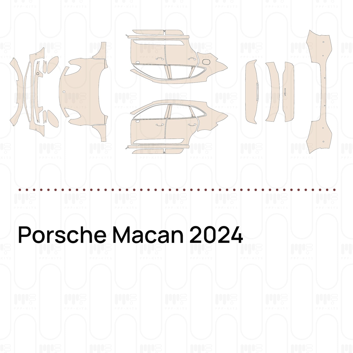 Voorgesneden PPF Porsche Macan 2024
