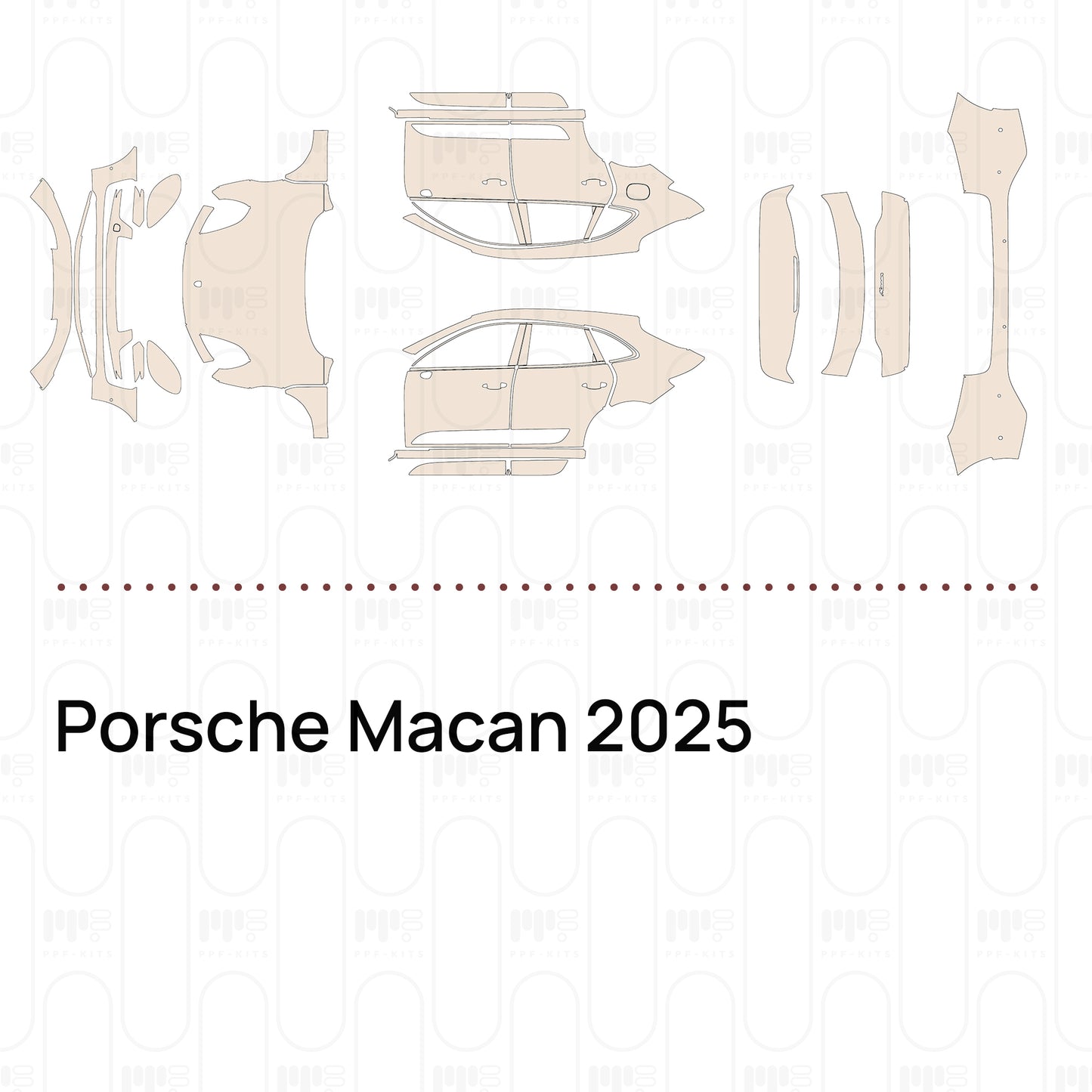 Voorgesneden PPF Porsche Macan 2025