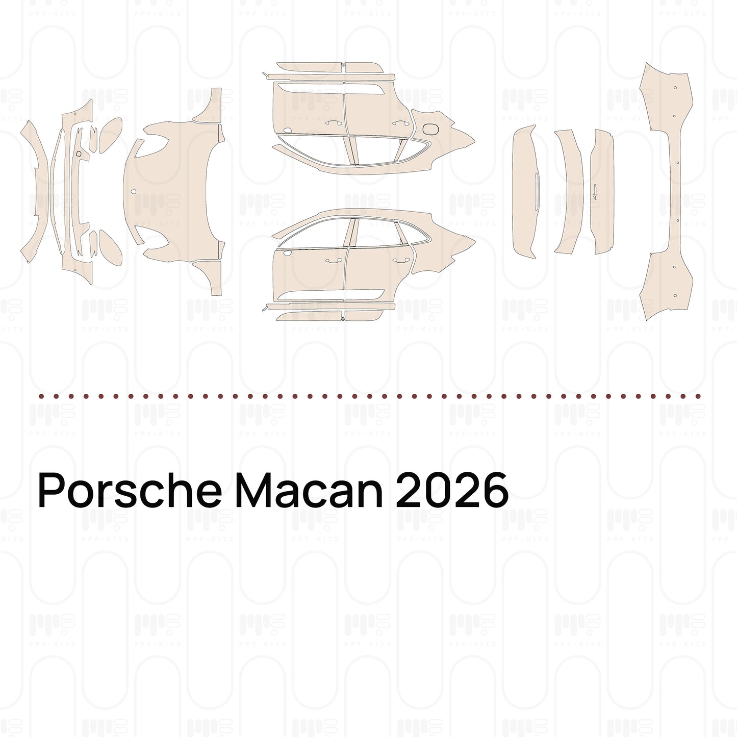 Voorgesneden PPF Porsche Macan 2026