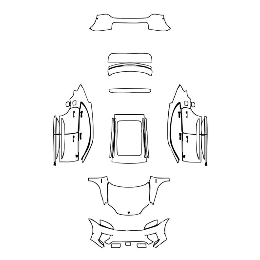 Pre-Cut PPF Porsche Macan Electric 4S 2024 - PPF-Kits