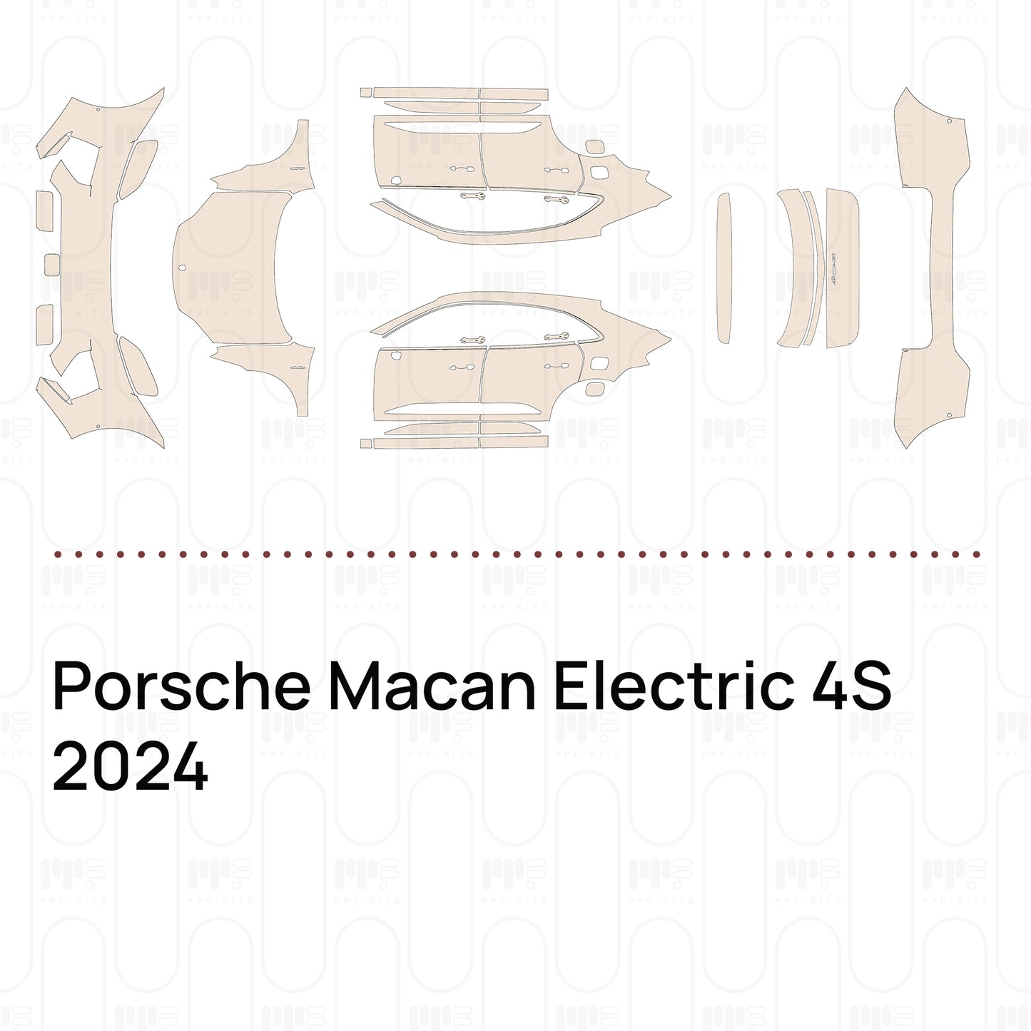 Voorgesneden PPF Porsche Macan Electric 4S 2024