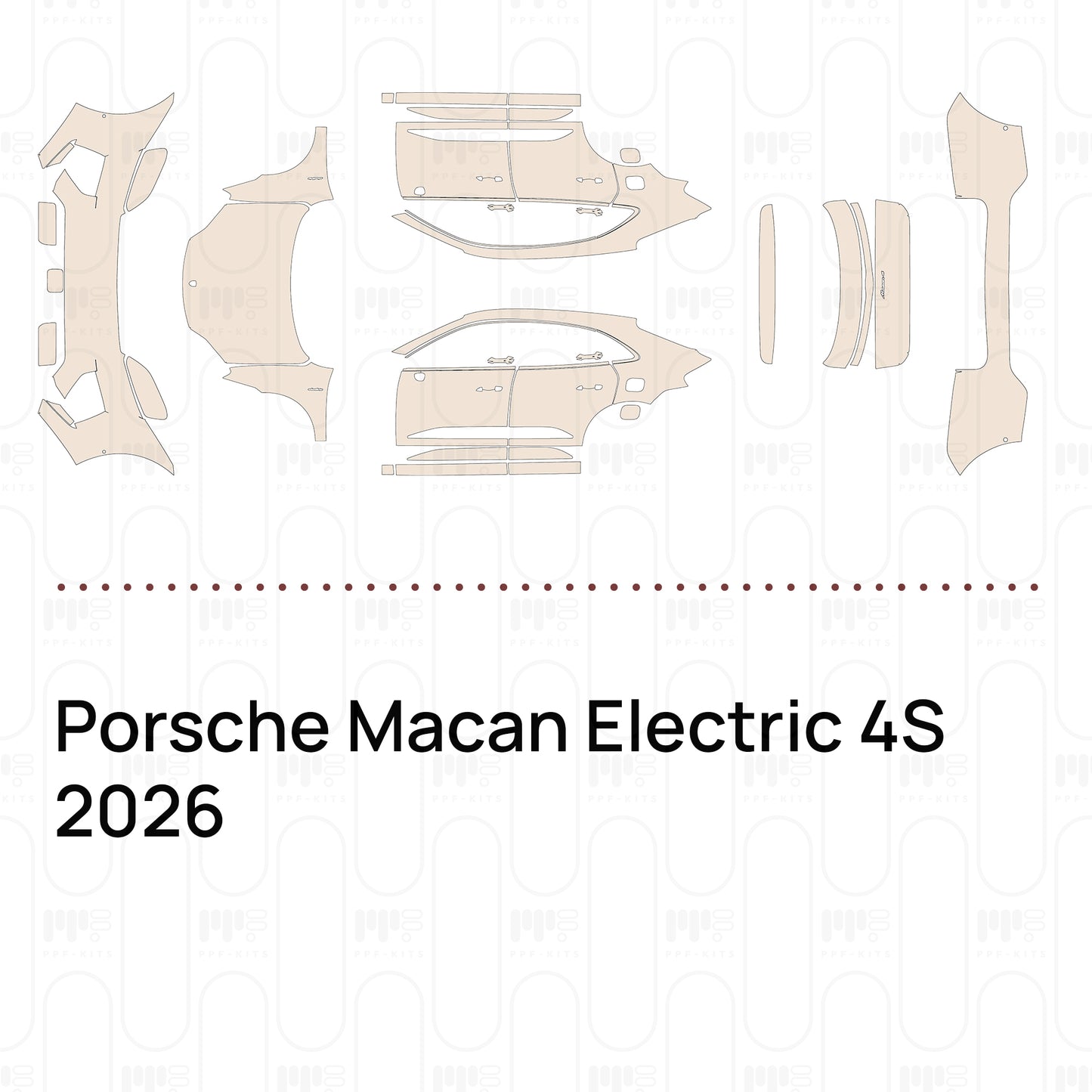Voorgesneden PPF Porsche Macan Electric 4S 2026
