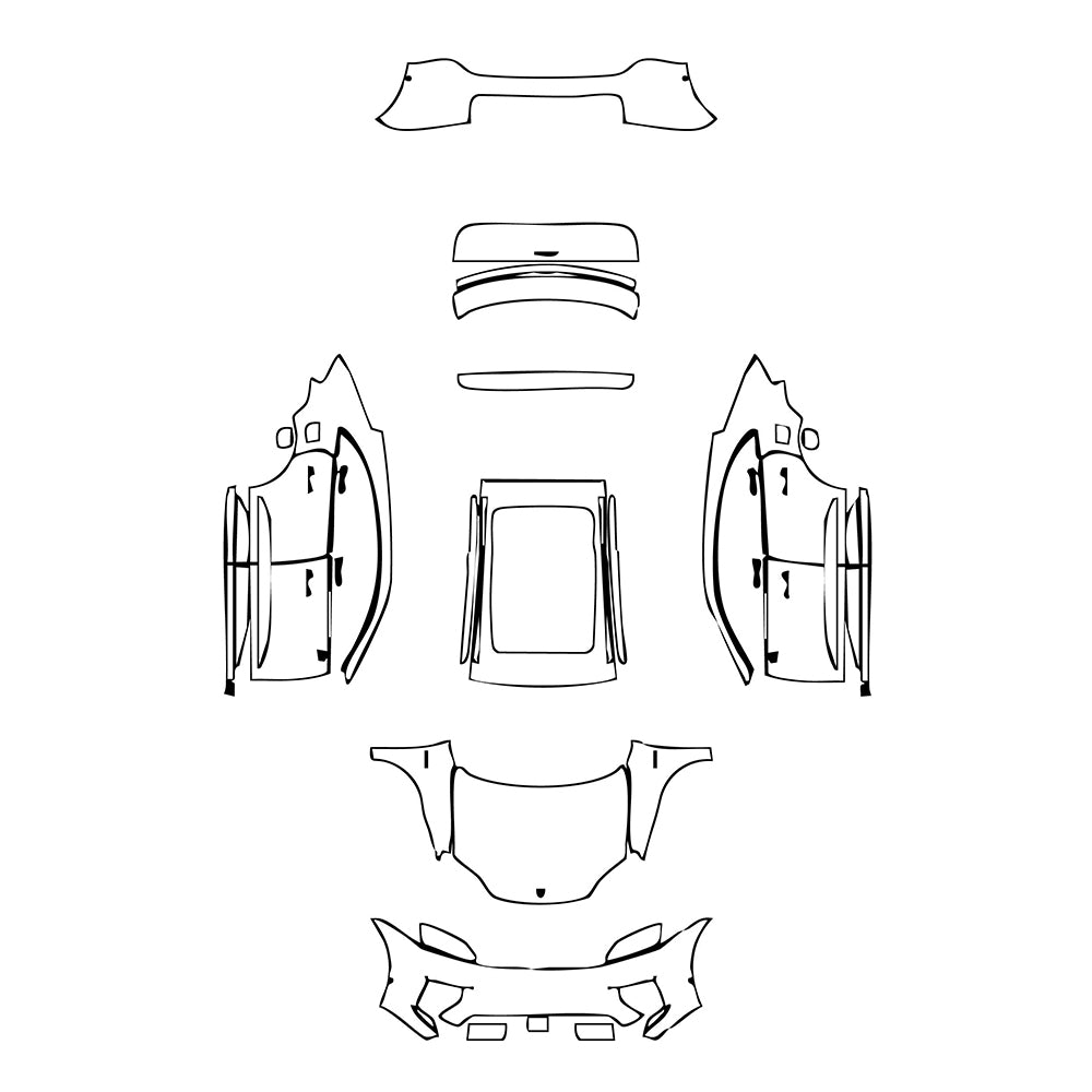Pre-Cut PPF Porsche Macan Electric Base 2024 - PPF-Kits