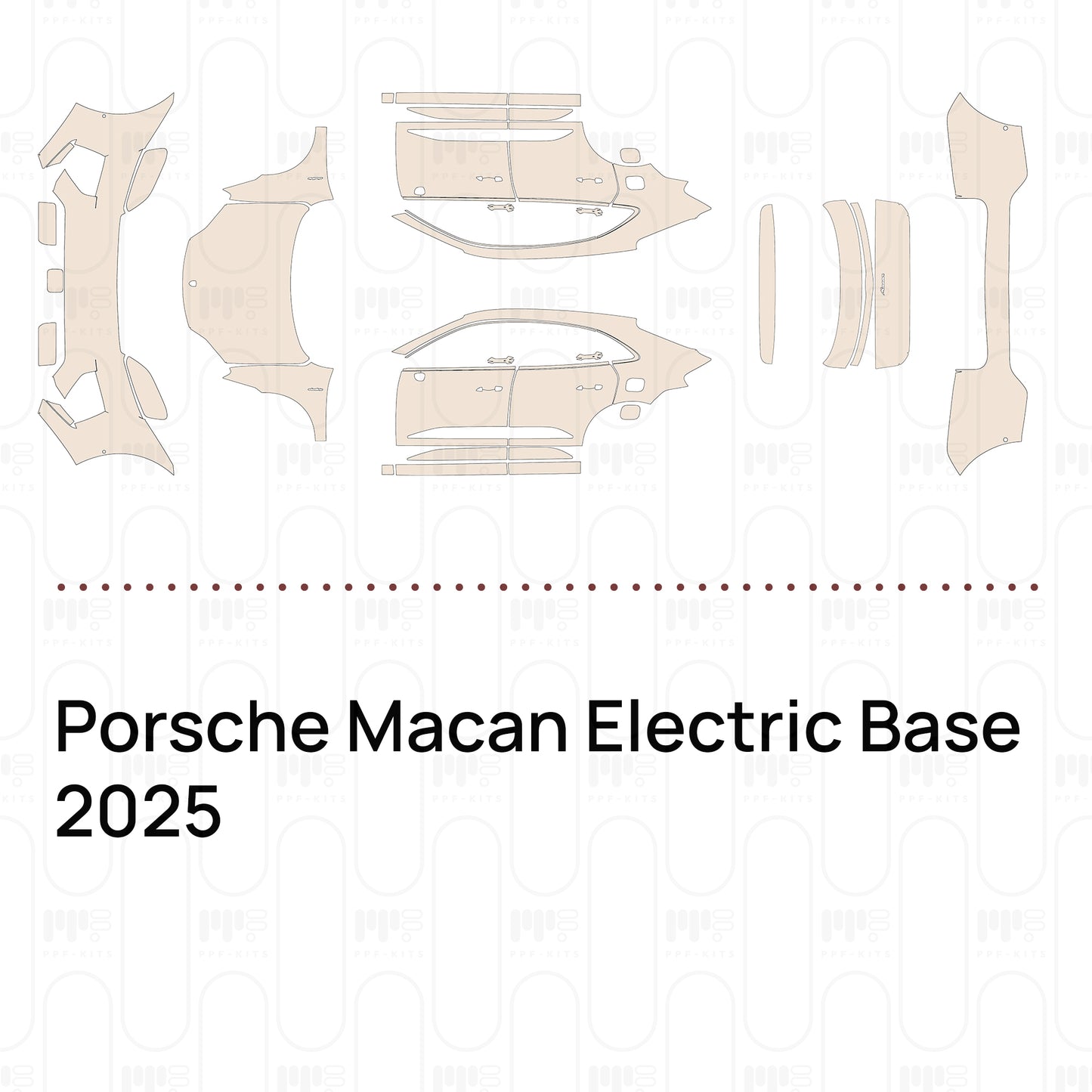 Voorgesneden PPF Porsche Macan Electric Base 2025