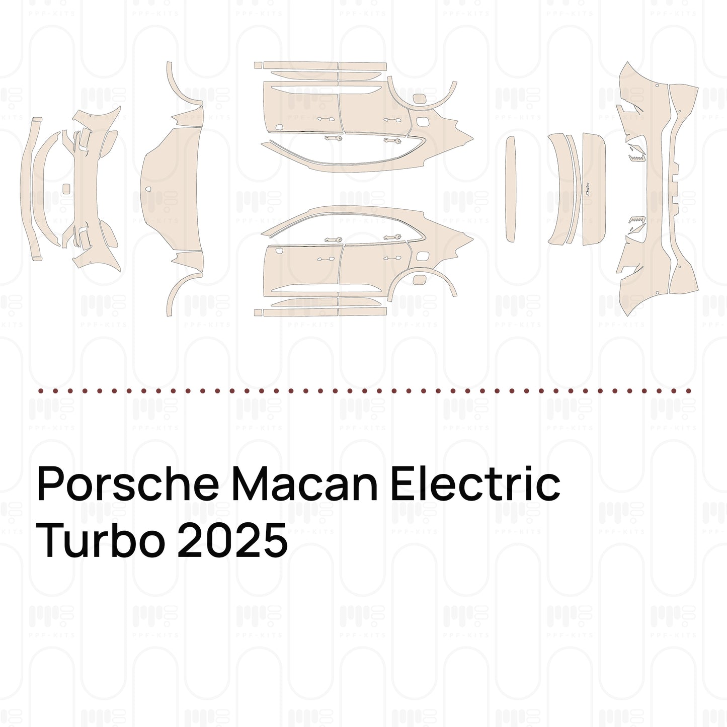 Voorgesneden PPF Porsche Macan Electric Turbo 2025