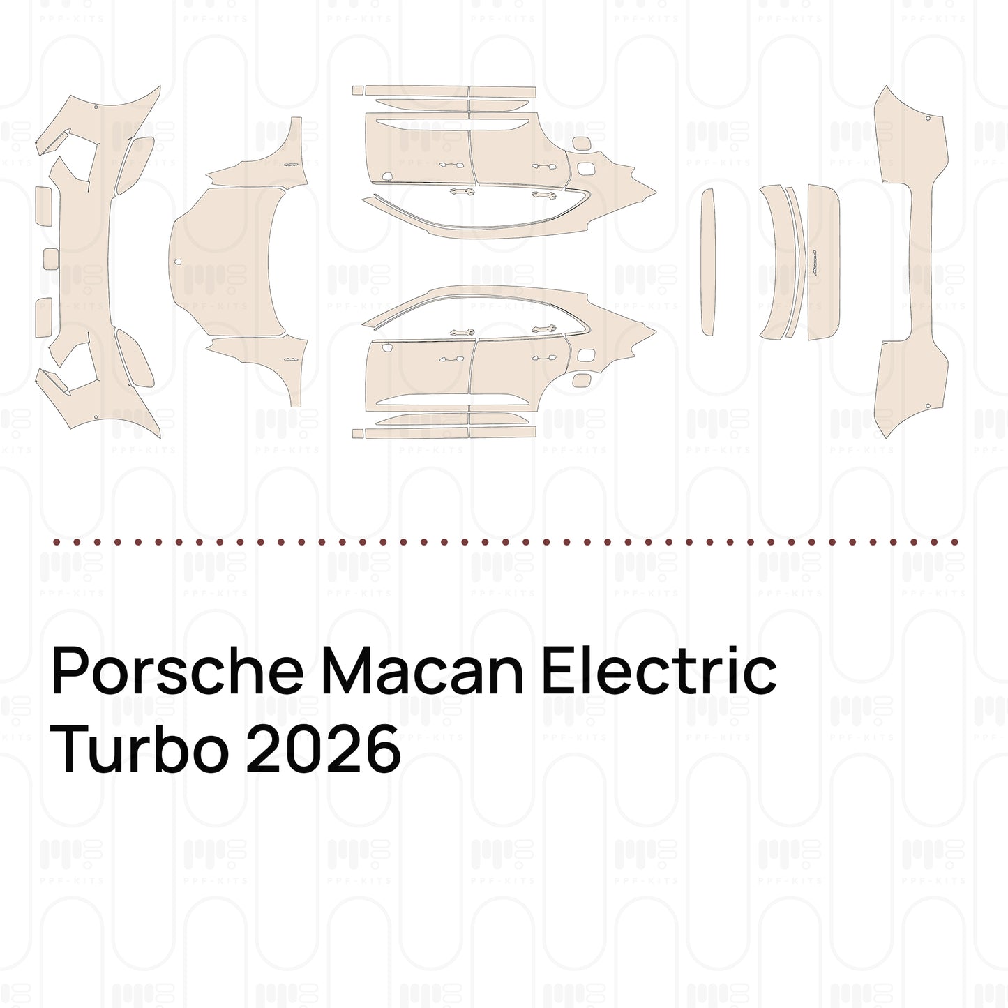 Voorgesneden PPF Porsche Macan Electric Turbo 2026