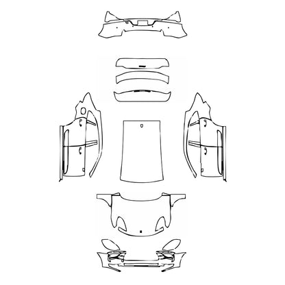 Pre-Cut PPF Porsche Macan Macan 2020 - PPF-Kits