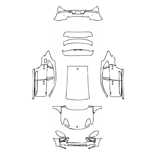 Pre-Cut PPF Porsche Macan Macan S 2019 - PPF-Kits