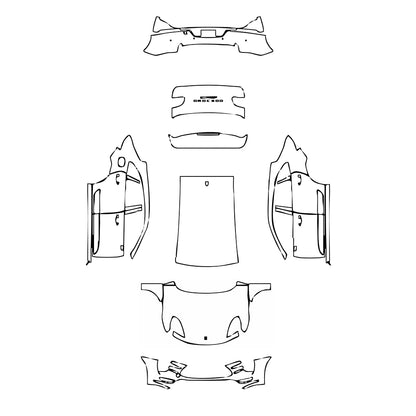 Pre-Cut PPF Porsche Macan Macan Turbo 2015 - PPF-Kits