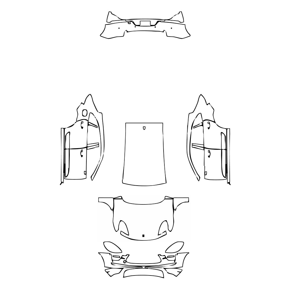Pre-Cut PPF Porsche Macan Macan Turbo 2020 - PPF-Kits