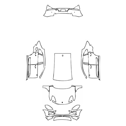 Pre-Cut PPF Porsche Macan Macan Turbo 2021 - PPF-Kits