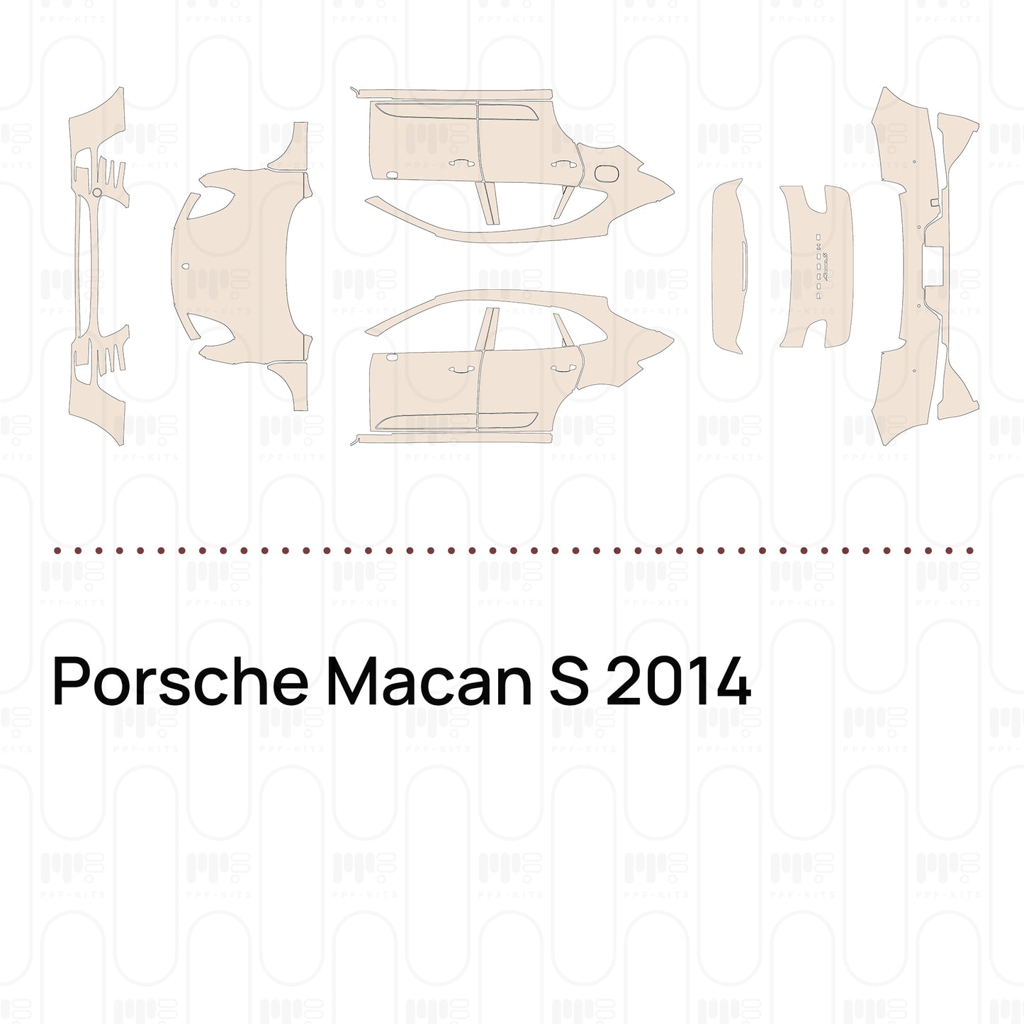 Voorgesneden PPF Porsche Macan S 2014