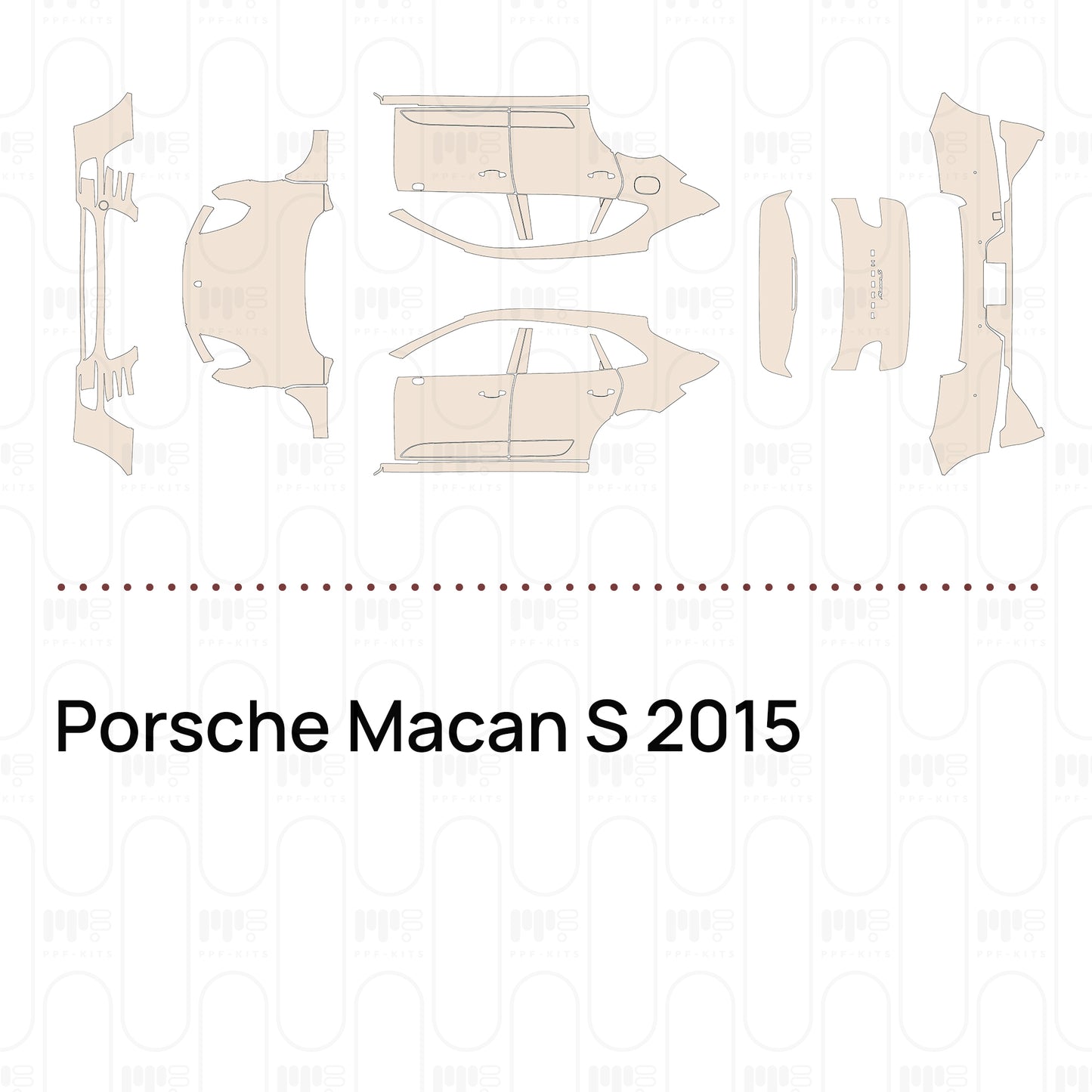 Voorgesneden PPF Porsche Macan S 2015