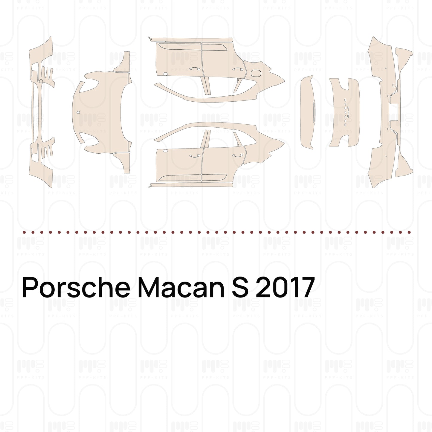 Voorgesneden PPF Porsche Macan S 2017