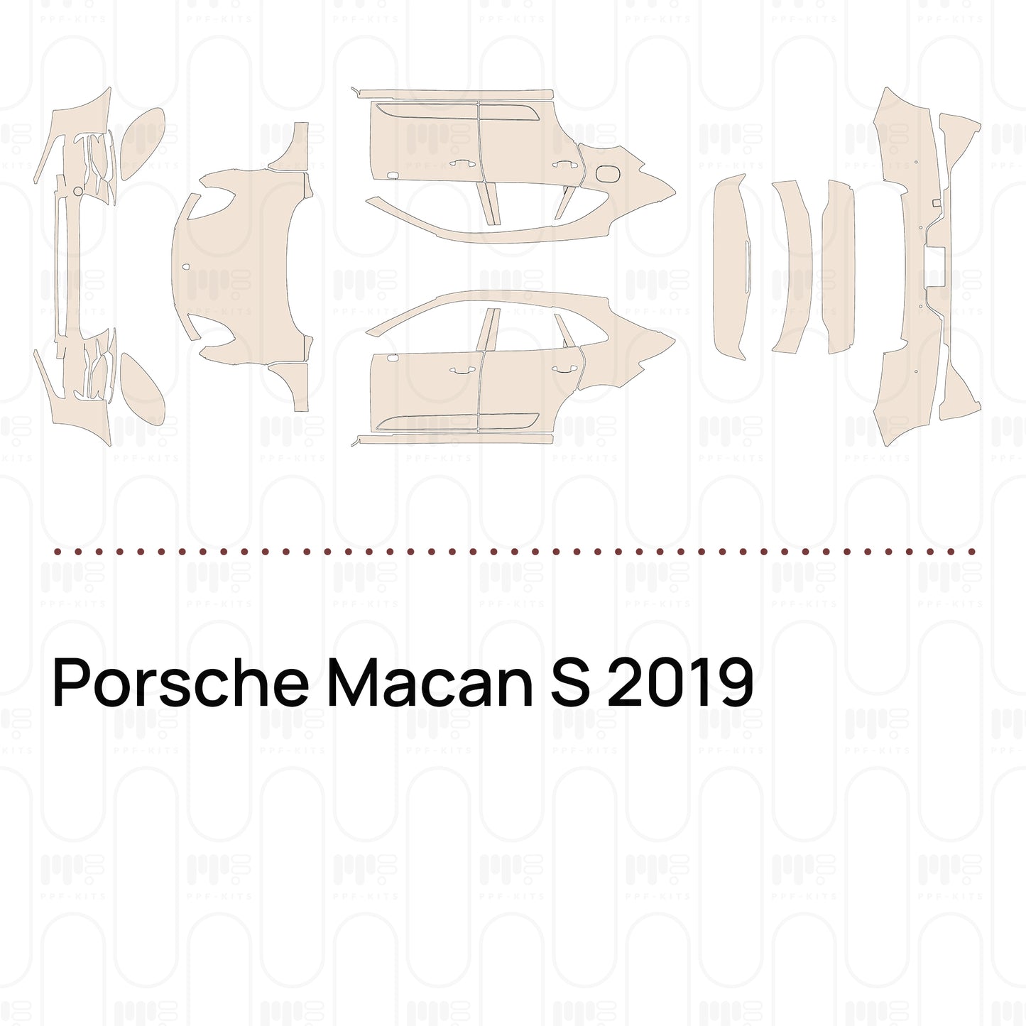 Voorgesneden PPF Porsche Macan S 2019