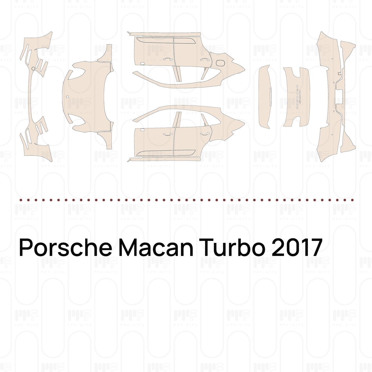 Voorgesneden PPF Porsche Macan Turbo 2017