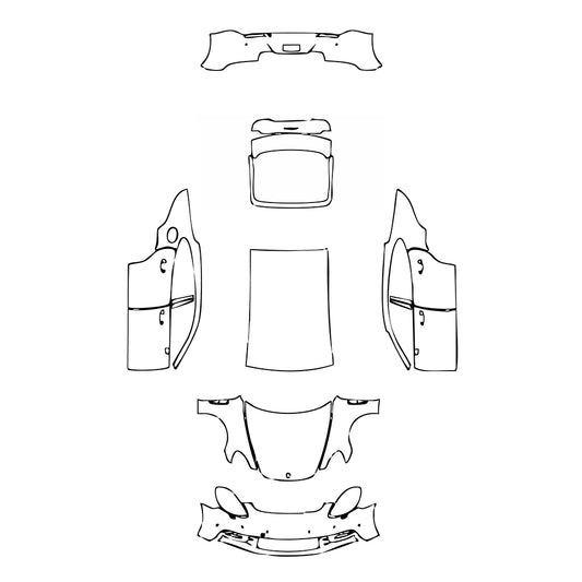 Pre-Cut PPF Porsche Panamera Sedan Panamera 2018 - PPF-Kits