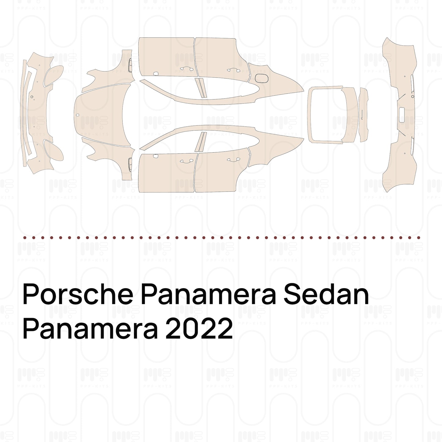 Voorgesneden PPF Porsche Panamera Sedan Panamera 2022