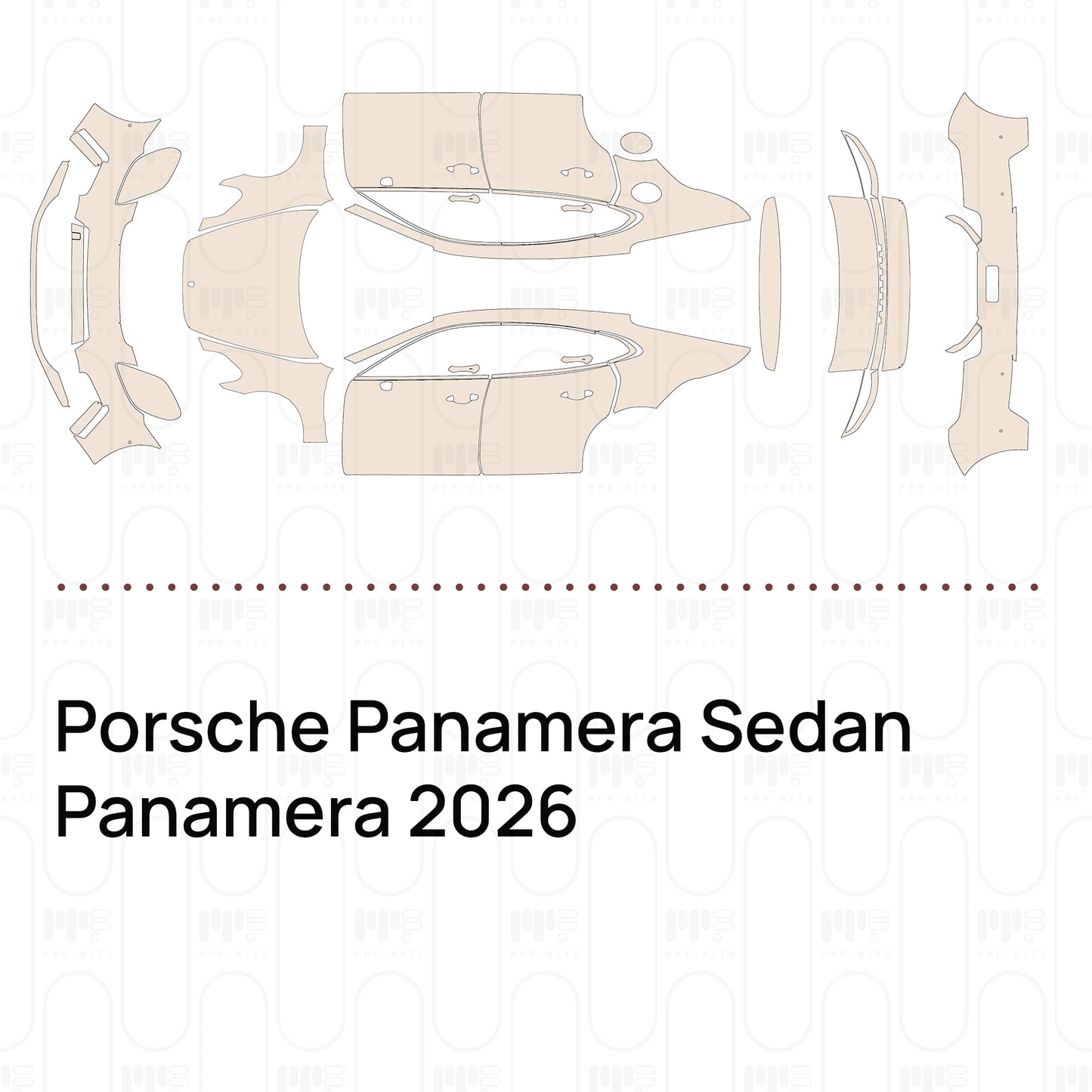 Voorgesneden PPF Porsche Panamera Sedan Panamera 2026
