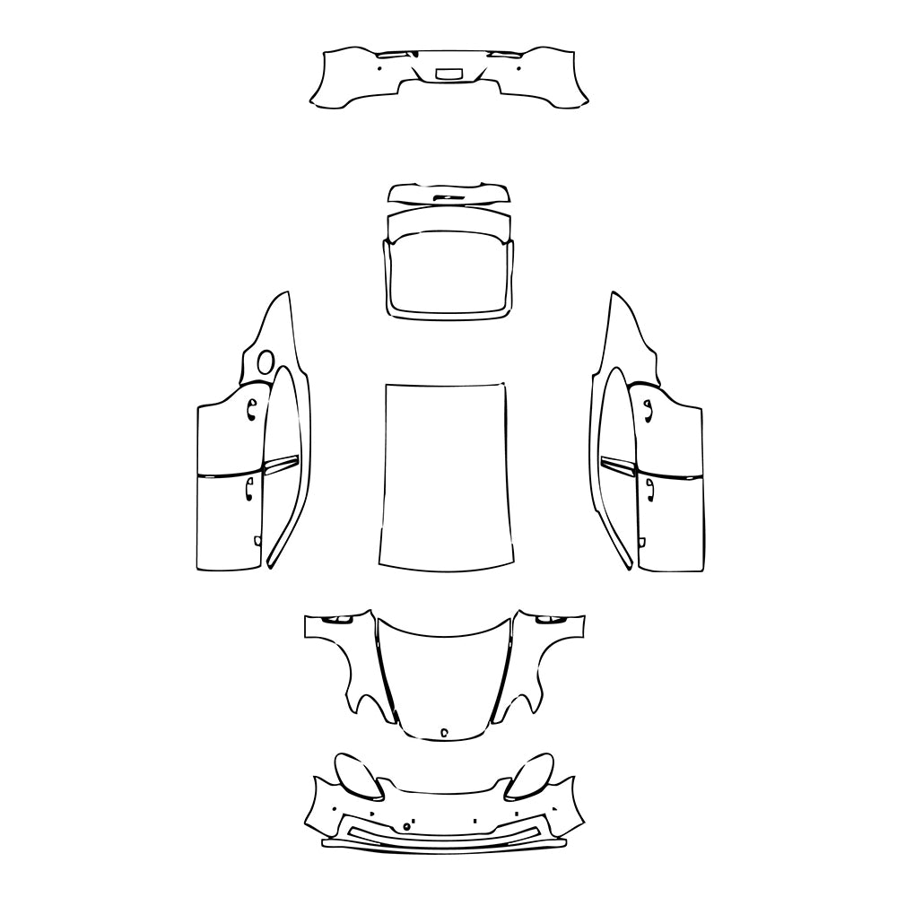 Pre-Cut PPF Porsche Panamera Sedan Panamera 4S 2021 - PPF-Kits
