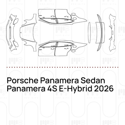 Voorgesneden PPF Porsche Panamera Sedan Panamera 4S E-Hybrid 2026