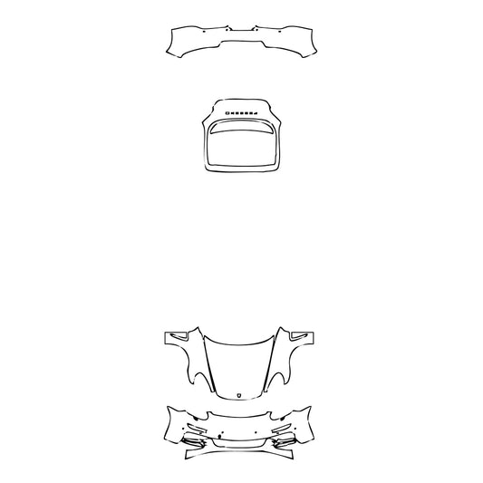 Pre-Cut PPF Porsche Panamera Sedan Panamera 4S Executive 2014 - PPF-Kits