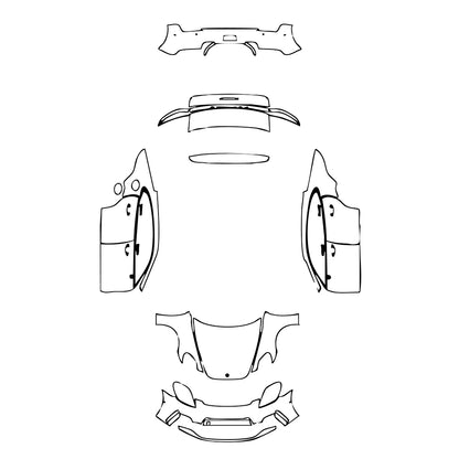 Pre-Cut PPF Porsche Panamera Sedan Panamera 4 2025 - PPF-Kits