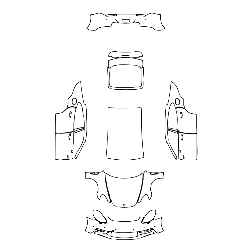 Pre-Cut PPF Porsche Panamera Sedan Panamera 4 E-Hybrid 2017 - PPF-Kits