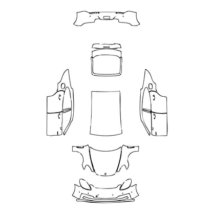 Pre-Cut PPF Porsche Panamera Sedan Panamera 4 E-Hybrid 2023 - PPF-Kits
