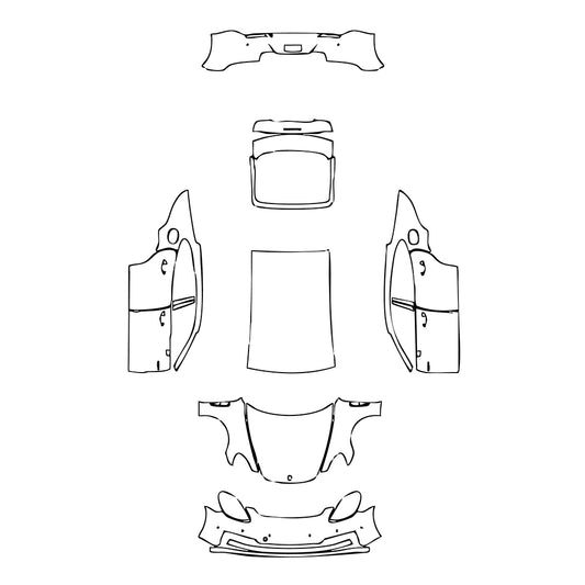 Pre-Cut PPF Porsche Panamera Sedan Panamera 4 E-Hybrid 2023 - PPF-Kits