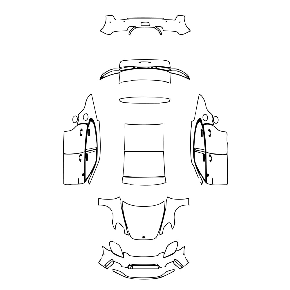 Pre-Cut PPF Porsche Panamera Sedan Panamera 4 E-Hybrid 2025 - PPF-Kits