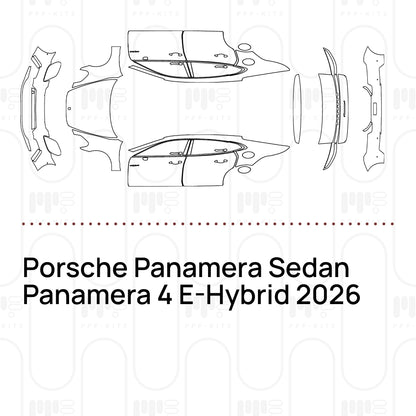 Voorgesneden PPF Porsche Panamera Sedan Panamera 4 E-Hybrid 2026