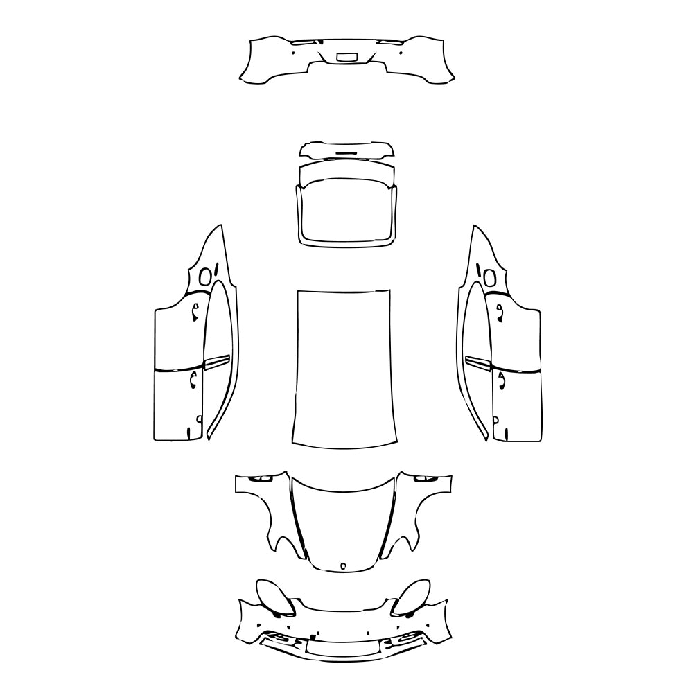 Pre-Cut PPF Porsche Panamera Sedan Panamera 4 E-Hybrid Executive 2020 - PPF-Kits