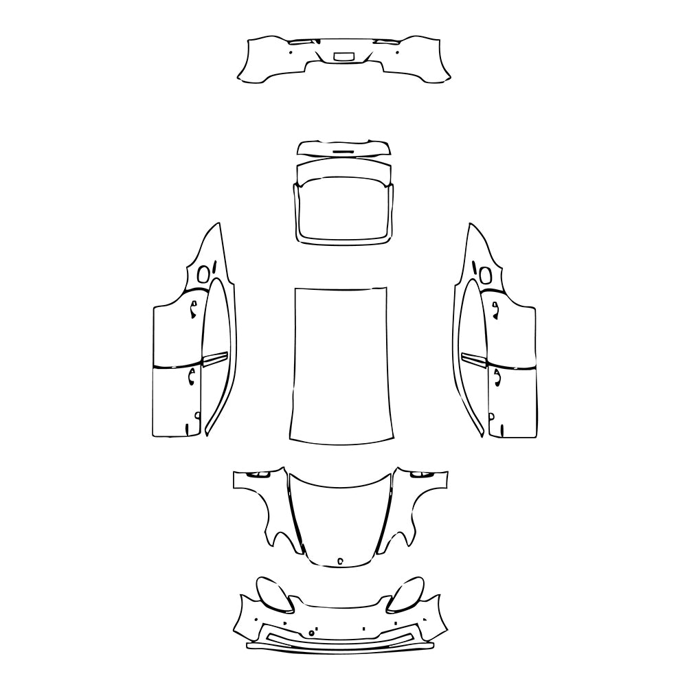 Pre-Cut PPF Porsche Panamera Sedan Panamera 4 E-Hybrid Executive 2022 - PPF-Kits