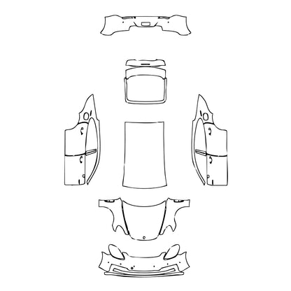 Pre-Cut PPF Porsche Panamera Sedan Panamera 4 E-Hybrid Executive 2022 - PPF-Kits