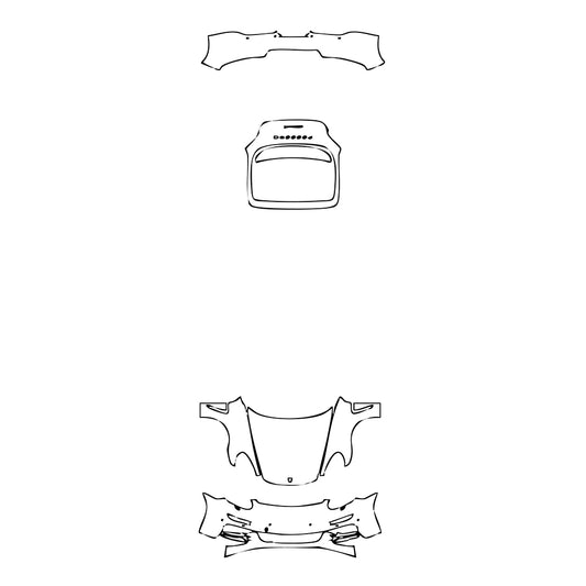 Pre-Cut PPF Porsche Panamera Sedan Panamera 4 Executive 2014 - PPF-Kits