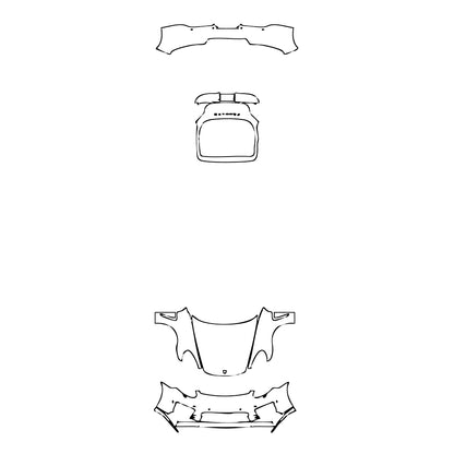 Pre-Cut PPF Porsche Panamera Sedan Panamera Exclusive Series 2016 - PPF-Kits