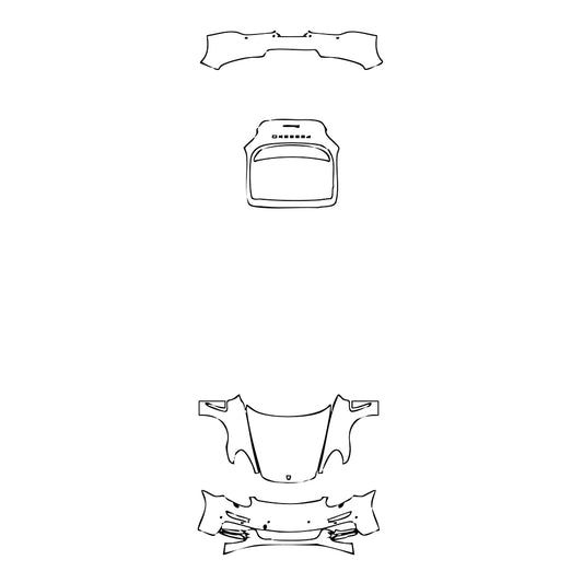 Pre-Cut PPF Porsche Panamera Sedan Panamera Executive 2014 - PPF-Kits