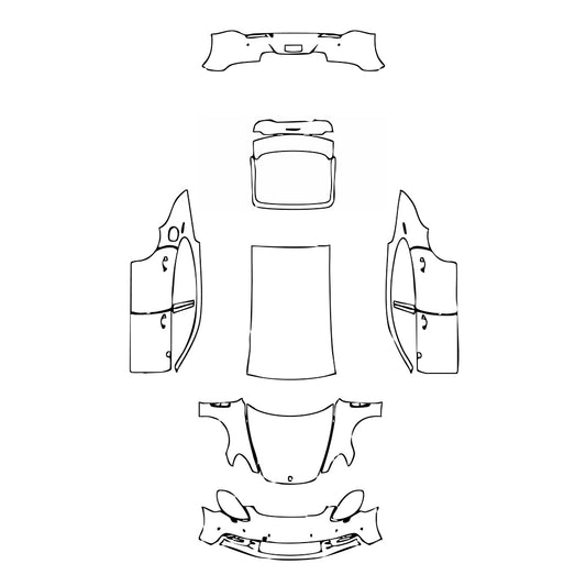 Pre-Cut PPF Porsche Panamera Sedan Panamera Executive 2020 - PPF-Kits