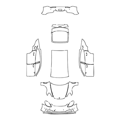 Pre-Cut PPF Porsche Panamera Sedan Panamera Executive 2021 - PPF-Kits