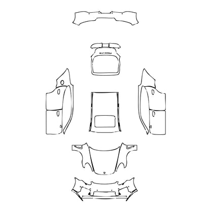Pre-Cut PPF Porsche Panamera Sedan Panamera GTS 2016 - PPF-Kits