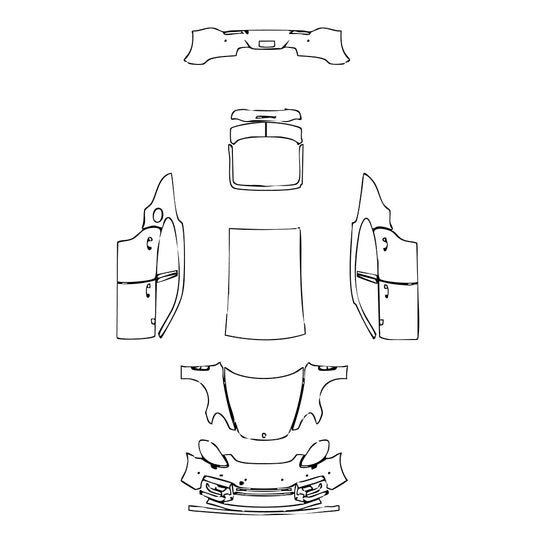 Pre-Cut PPF Porsche Panamera Sedan Panamera GTS 2023 - PPF-Kits