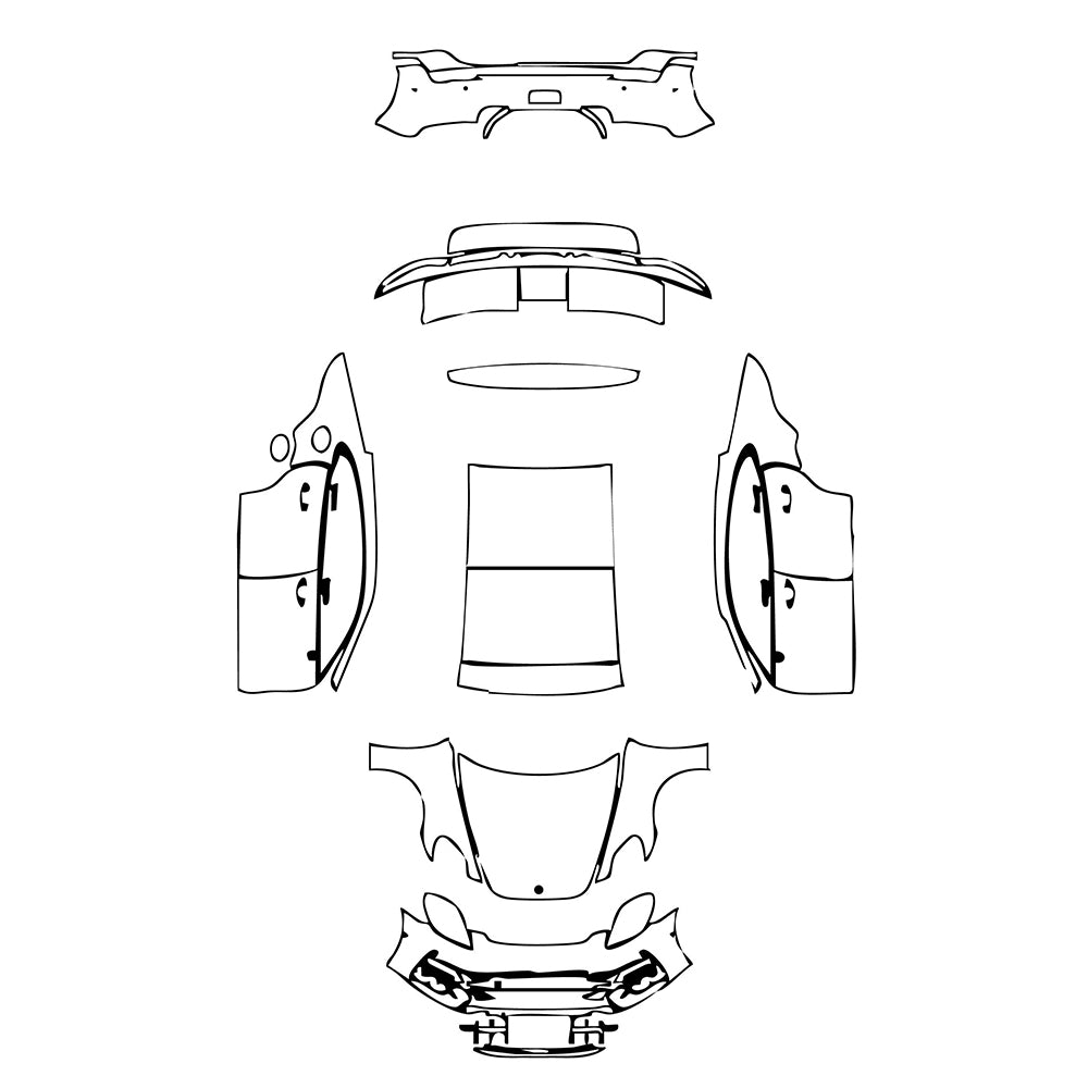 Pre-Cut PPF Porsche Panamera Sedan Panamera GTS 2024 - PPF-Kits