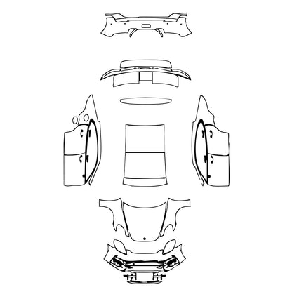 Pre-Cut PPF Porsche Panamera Sedan Panamera GTS 2025 - PPF-Kits