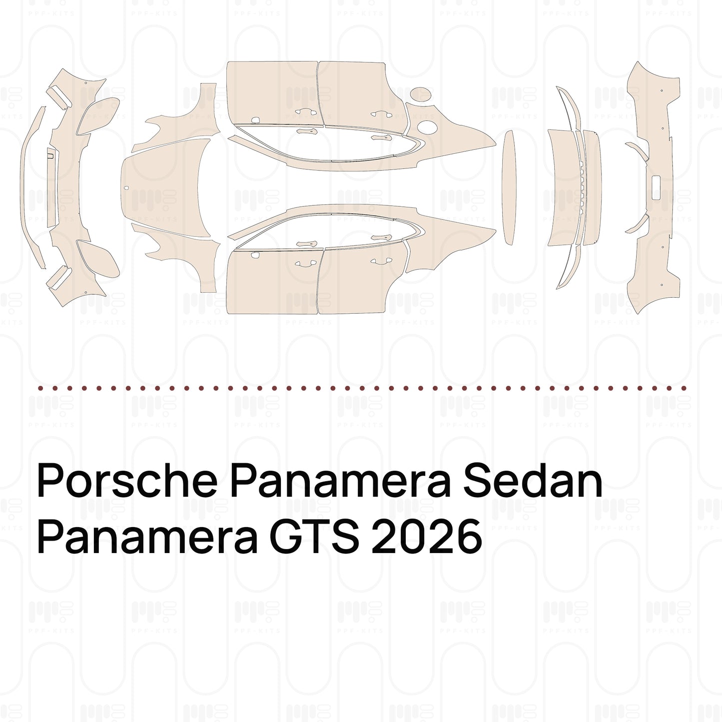 Voorgesneden PPF Porsche Panamera Sedan Panamera GTS 2026